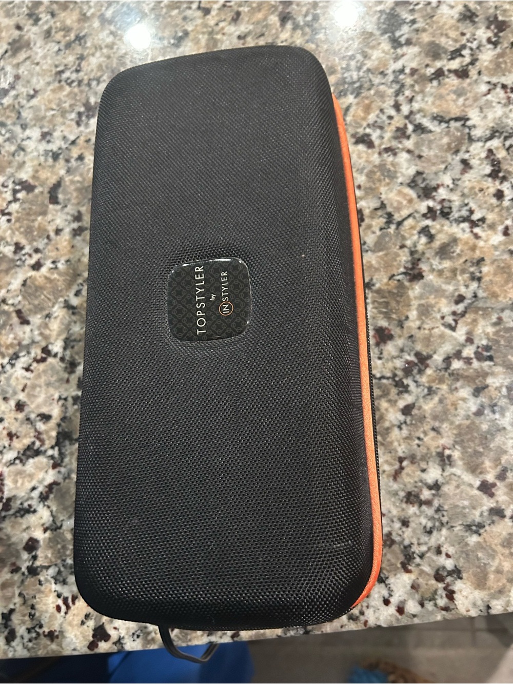 Top styler by in styler Black and Orange Travel Case for Cell Accessories